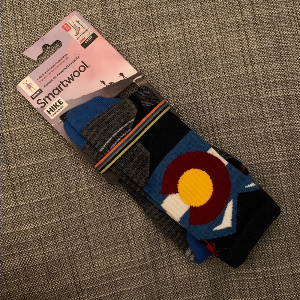 Smartwool Men's Sz XL NWT Multicolor Wool Hike Socks